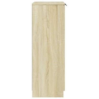 vidaXL Shoe Cabinet Sonoma Oak 59x35x100.5 cm Engineered Wood