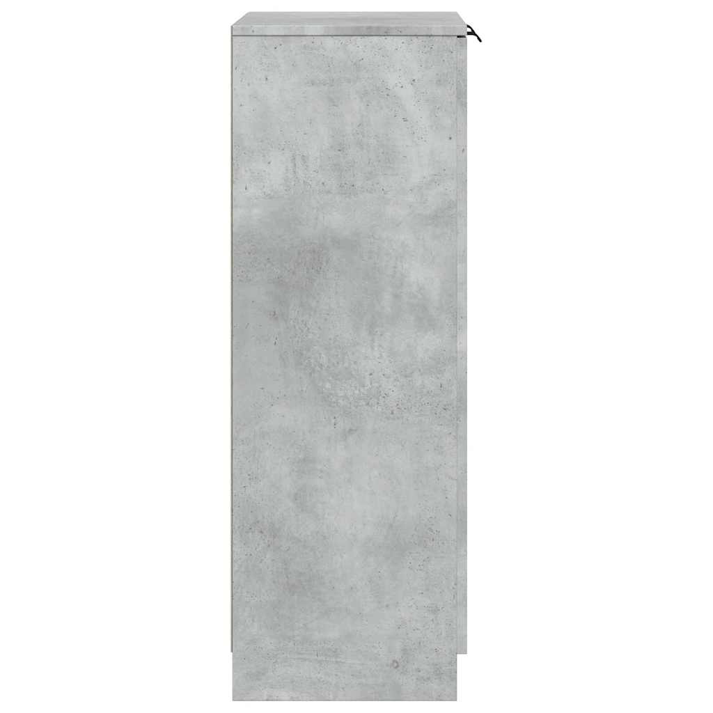 vidaXL Shoe Cabinet Concrete Grey 59x35x100.5 cm Engineered Wood