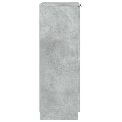 vidaXL Shoe Cabinet Concrete Grey 59x35x100.5 cm Engineered Wood