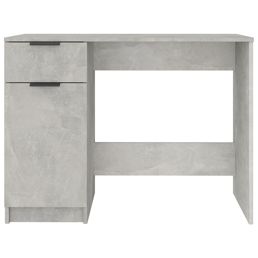 vidaXL Desk Concrete Grey 100x50x75 cm Engineered Wood