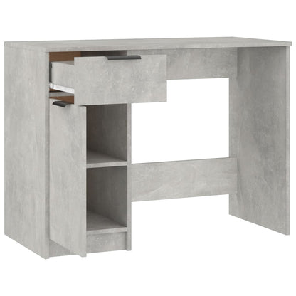 vidaXL Desk Concrete Grey 100x50x75 cm Engineered Wood