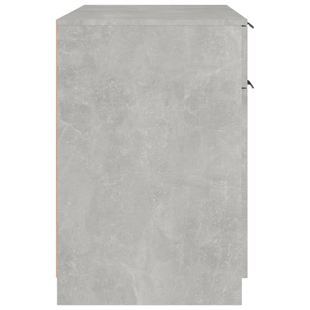 vidaXL Desk Concrete Grey 100x50x75 cm Engineered Wood