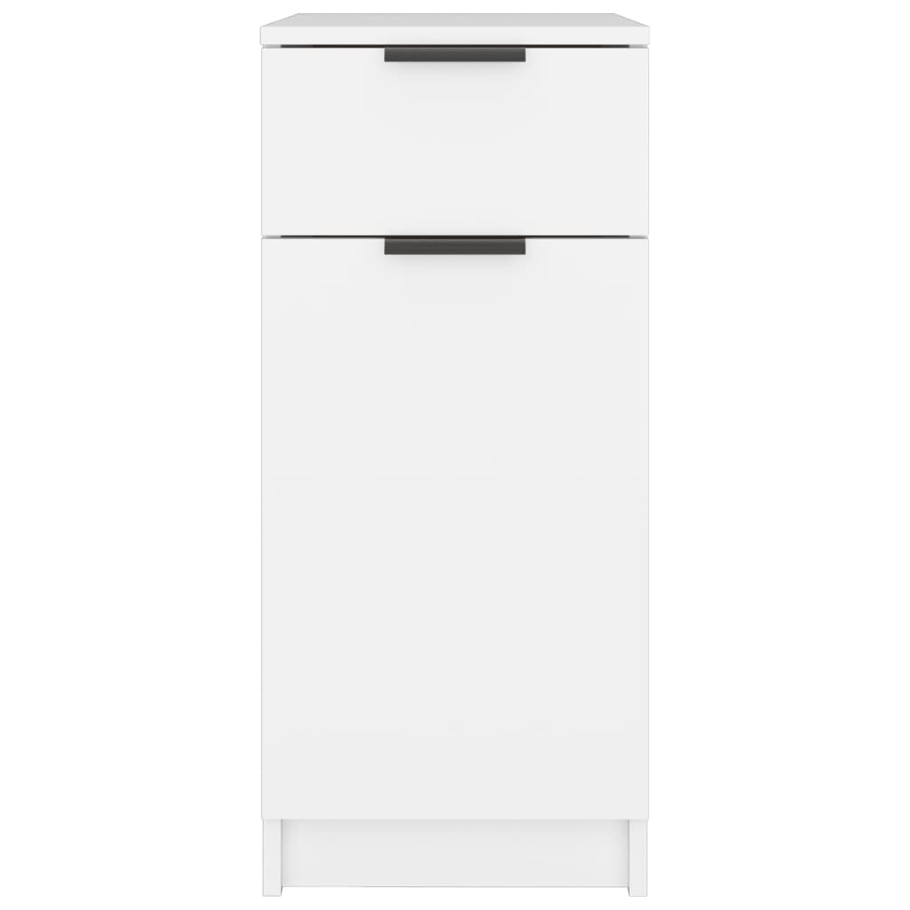 vidaXL Desk Cabinet White 33.5x50x75 cm Engineered Wood