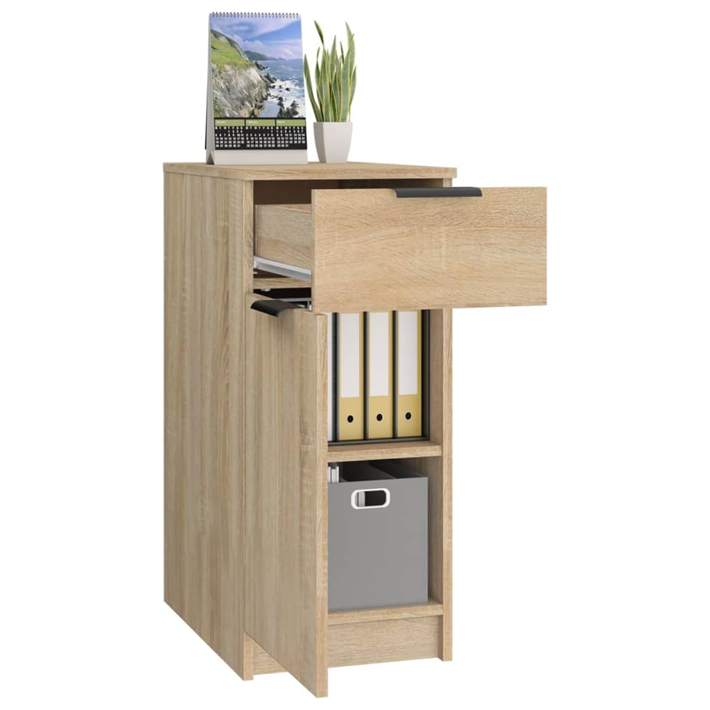 vidaXL Desk Cabinet Sonoma Oak 33.5x50x75 cm Engineered Wood