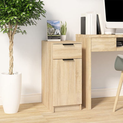 vidaXL Desk Cabinet Sonoma Oak 33.5x50x75 cm Engineered Wood