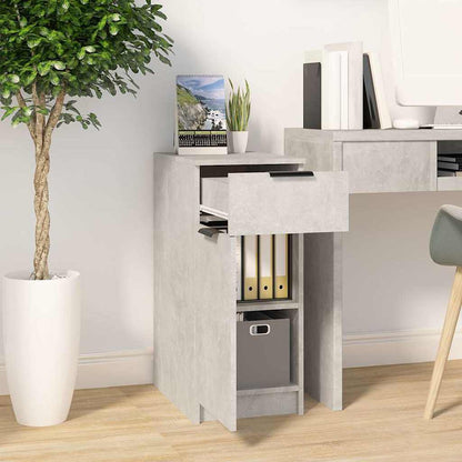 vidaXL Desk Cabinet Concrete Grey 33,5x50x75 cm Engineered Wood