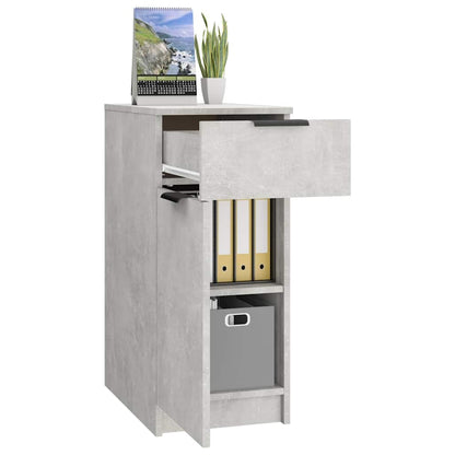 vidaXL Desk Cabinet Concrete Grey 33,5x50x75 cm Engineered Wood