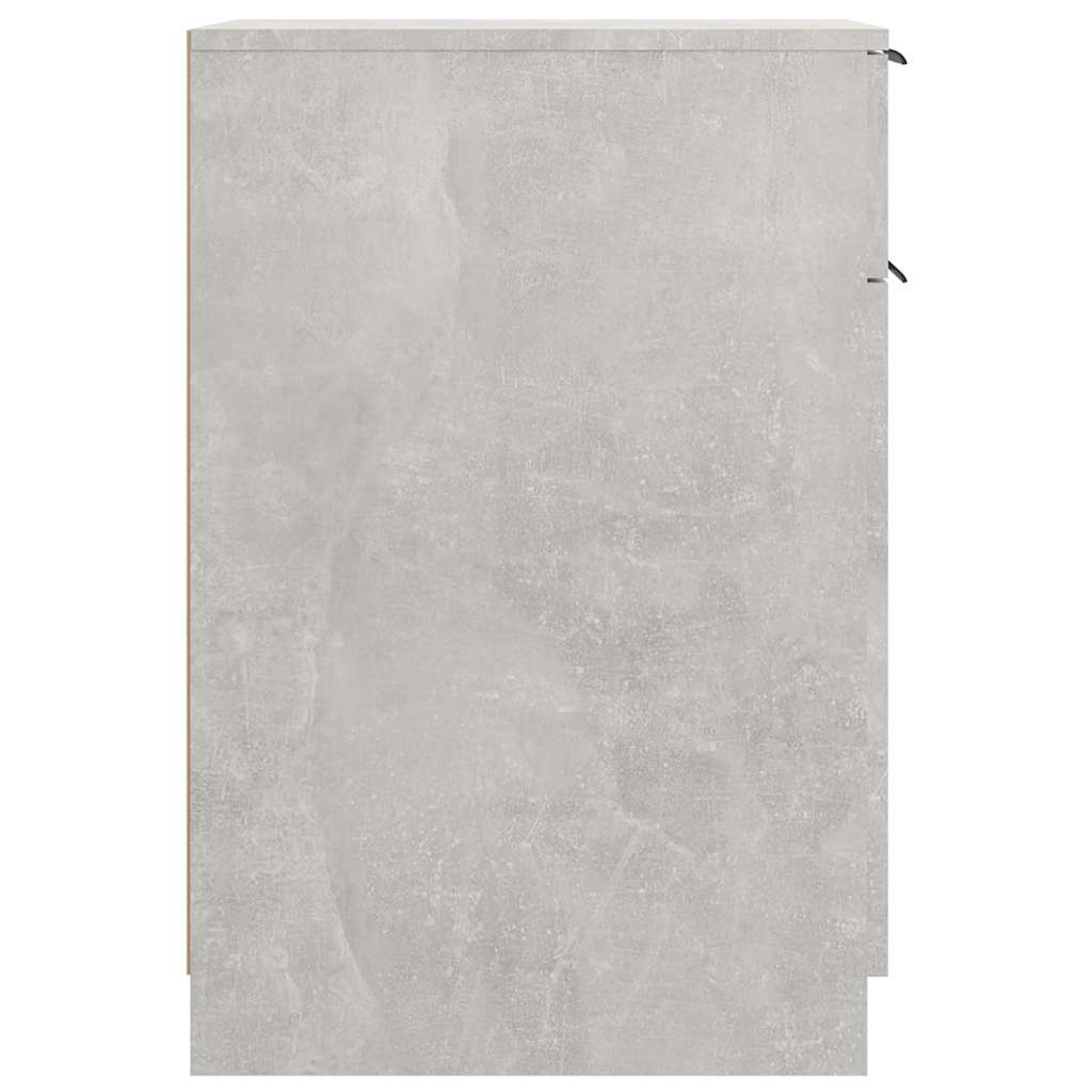 vidaXL Desk Cabinet Concrete Grey 33,5x50x75 cm Engineered Wood