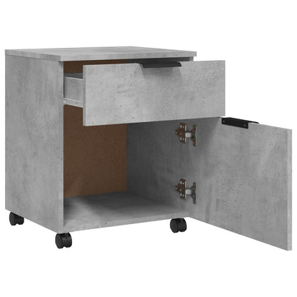 vidaXL File Cabinet | Concrete Grey | Engineered Wood | Medium | File Cabinet