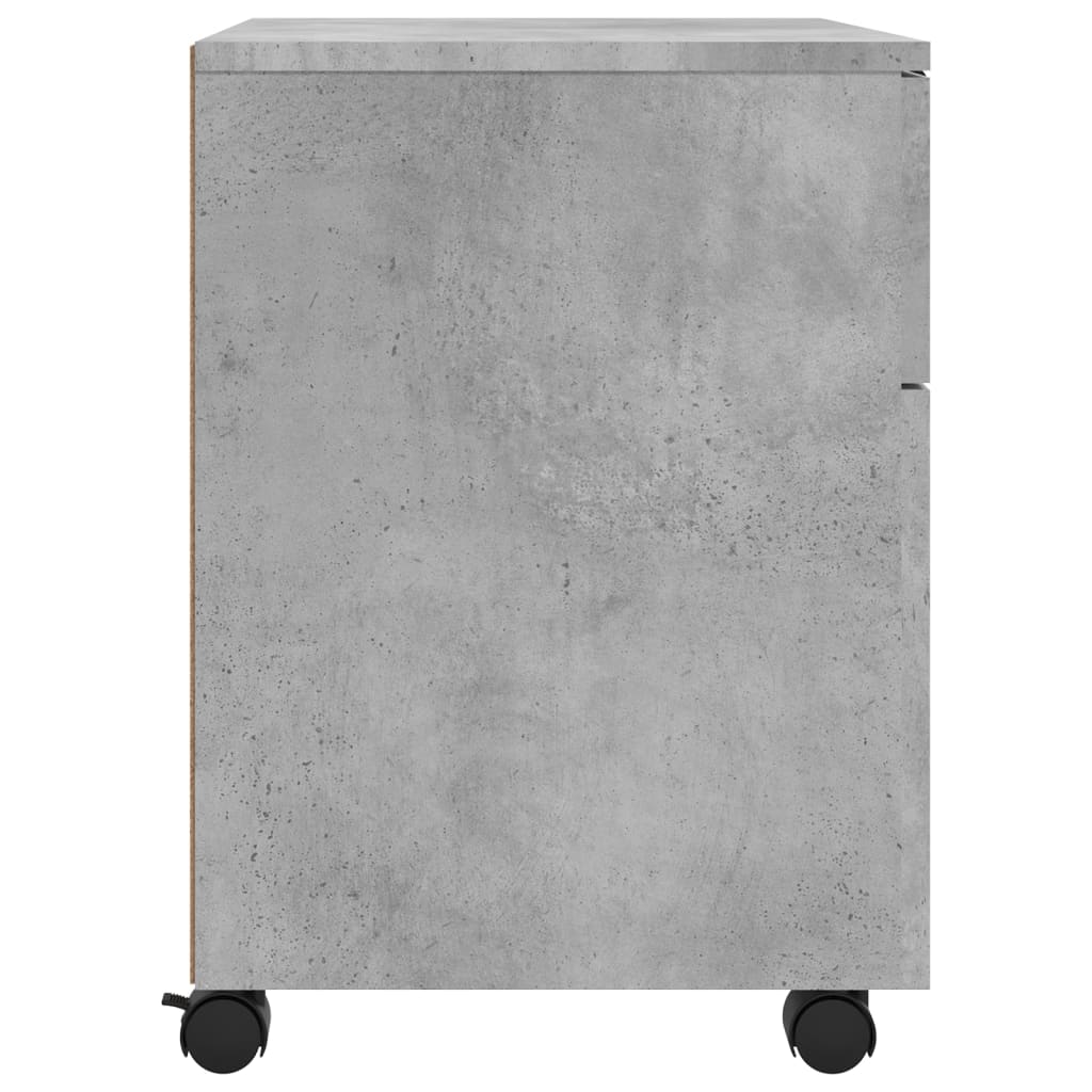 vidaXL File Cabinet | Concrete Grey | Engineered Wood | Medium | File Cabinet