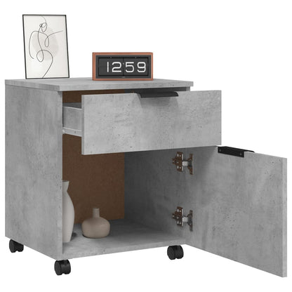 vidaXL File Cabinet | Concrete Grey | Engineered Wood | Medium | File Cabinet