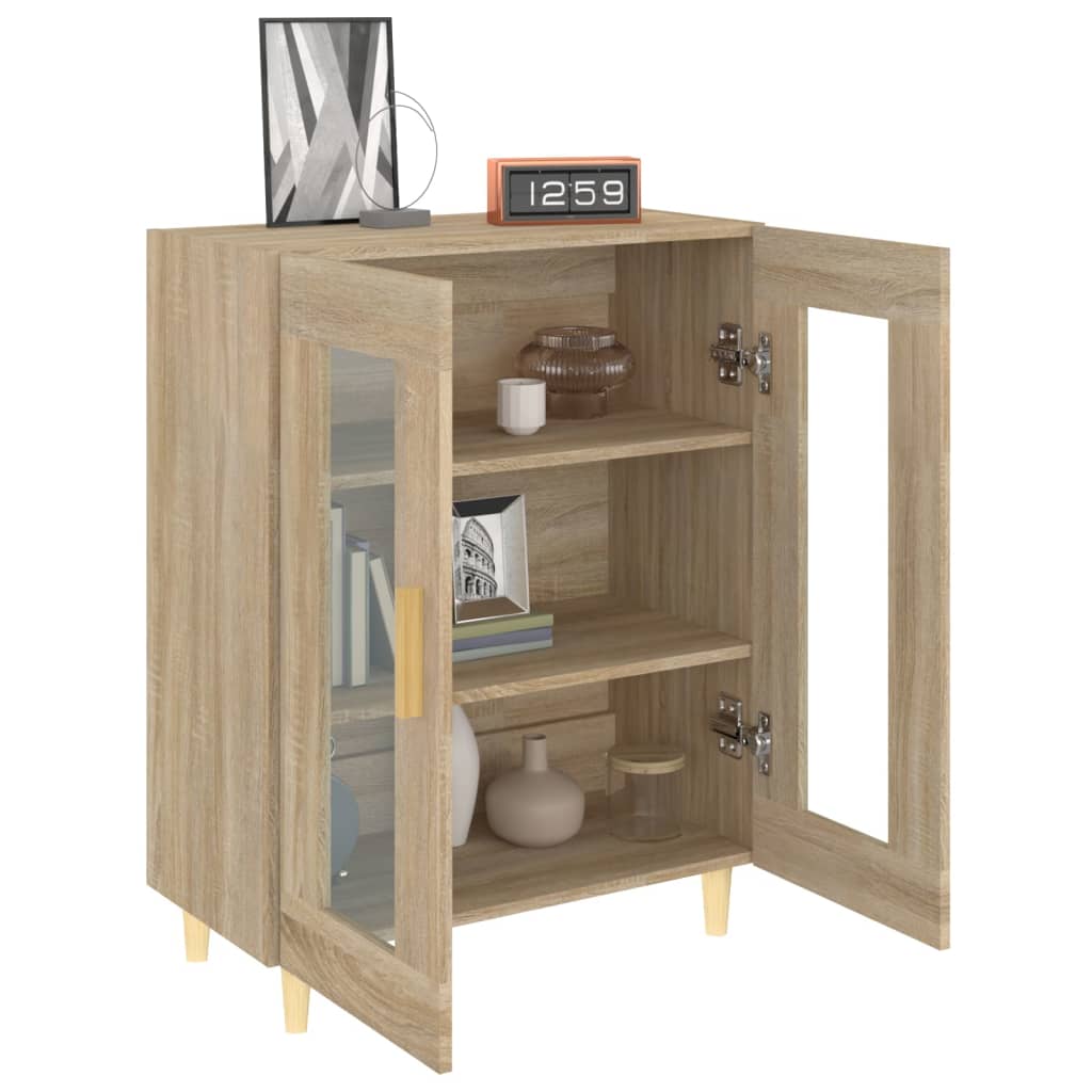 vidaXL Sideboard Sonoma Oak 69.5x34x90 cm Engineered Wood