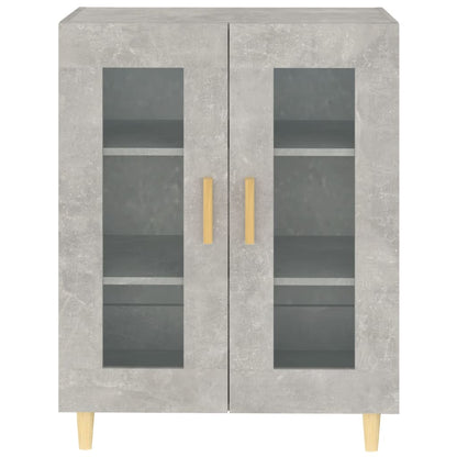 vidaXL Sideboard Concrete Grey 69.5x34x90 cm Engineered Wood