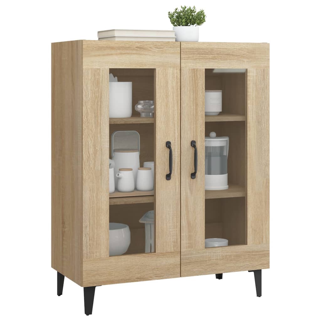 vidaXL Sideboard Sonoma Oak 69.5x34x90 cm Engineered Wood
