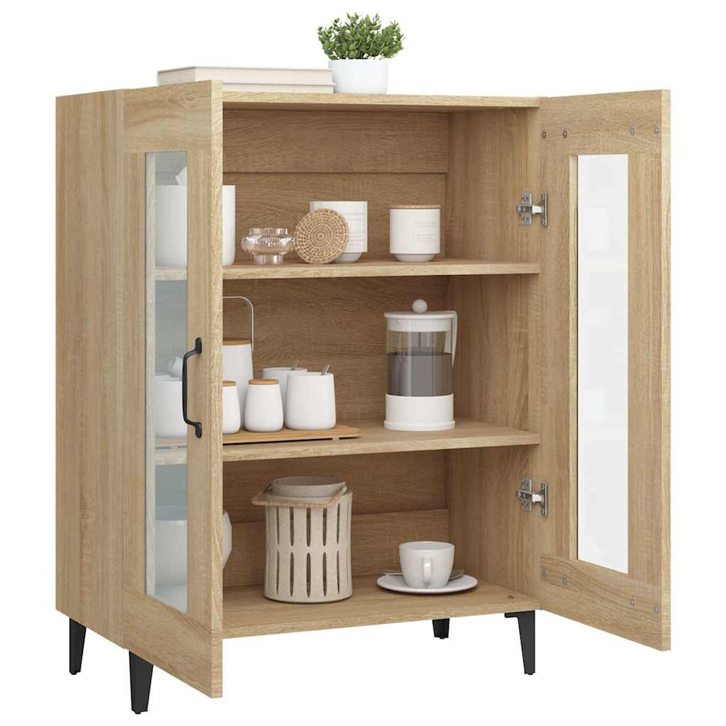 vidaXL Sideboard Sonoma Oak 69,5x34x90 cm Engineered Wood