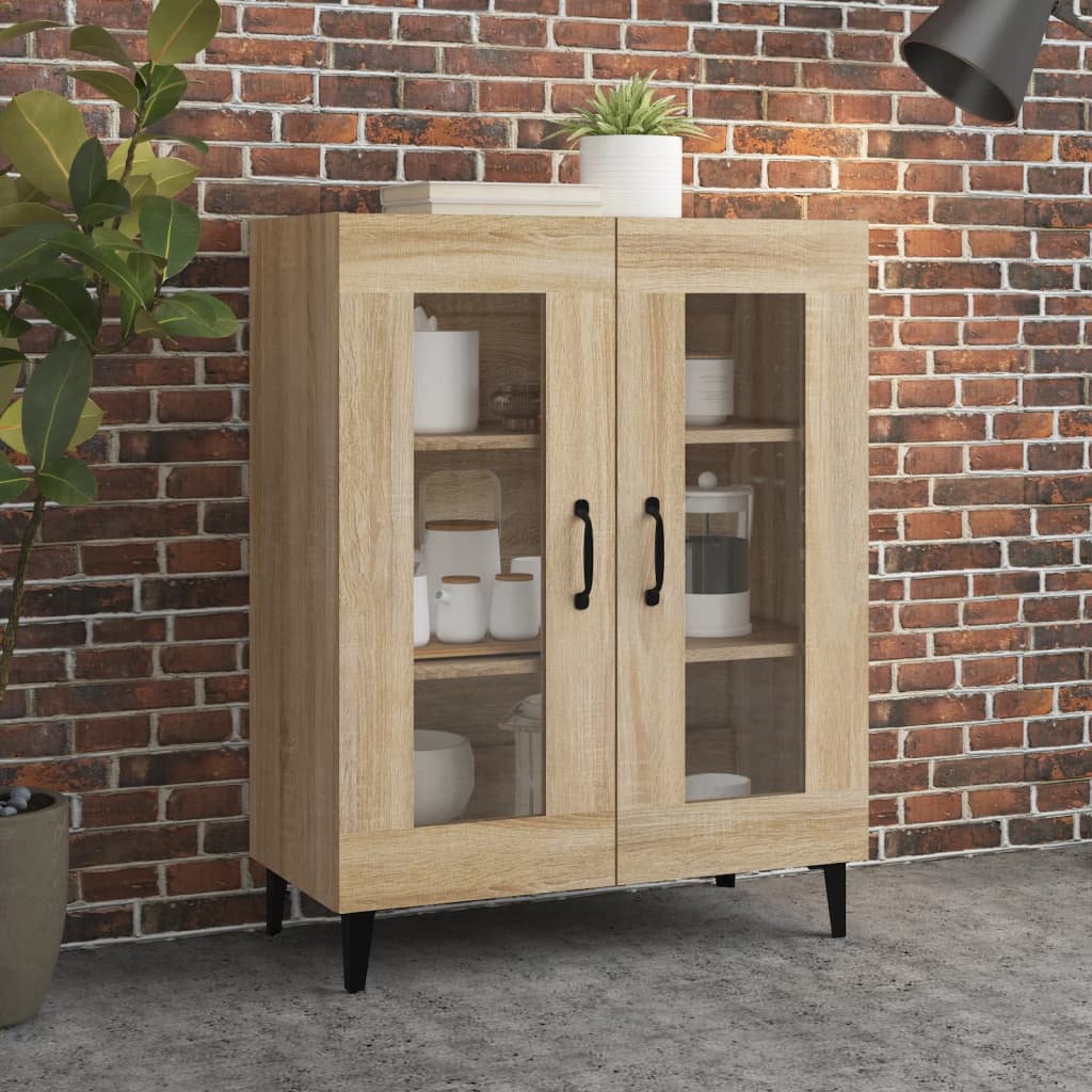 vidaXL Sideboard Sonoma Oak 69.5x34x90 cm Engineered Wood