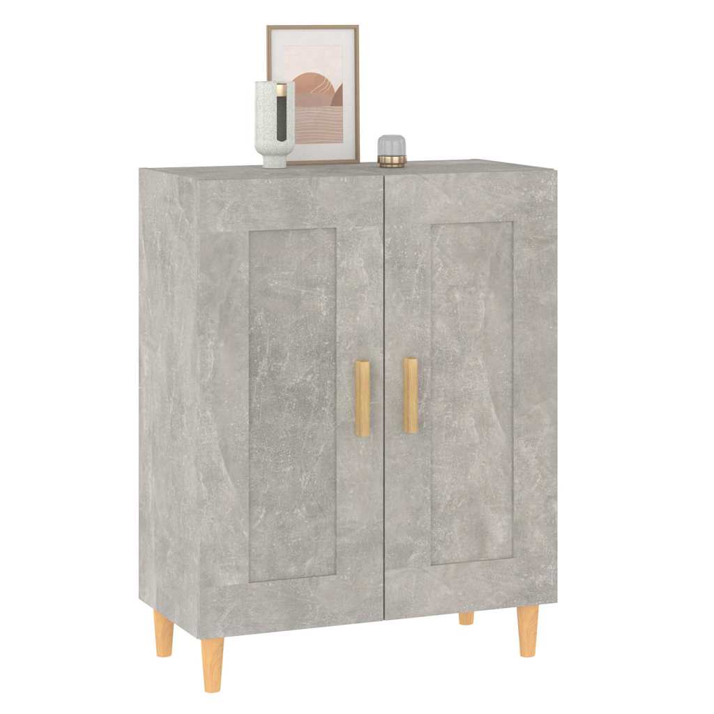812136 vidaXL Sideboard Concrete Grey 69,5x34x90 cm Engineered Wood
