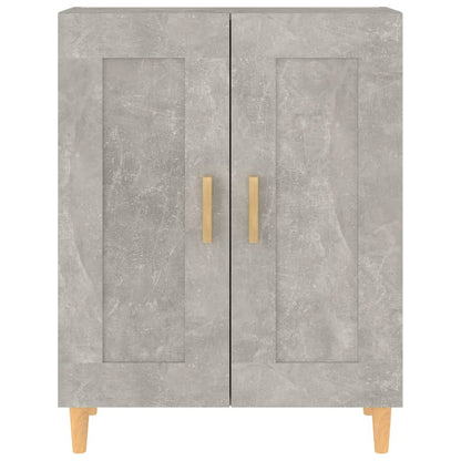 vidaXL Sideboard | Concrete grey | Engineered wood, solid eucalyptus wood