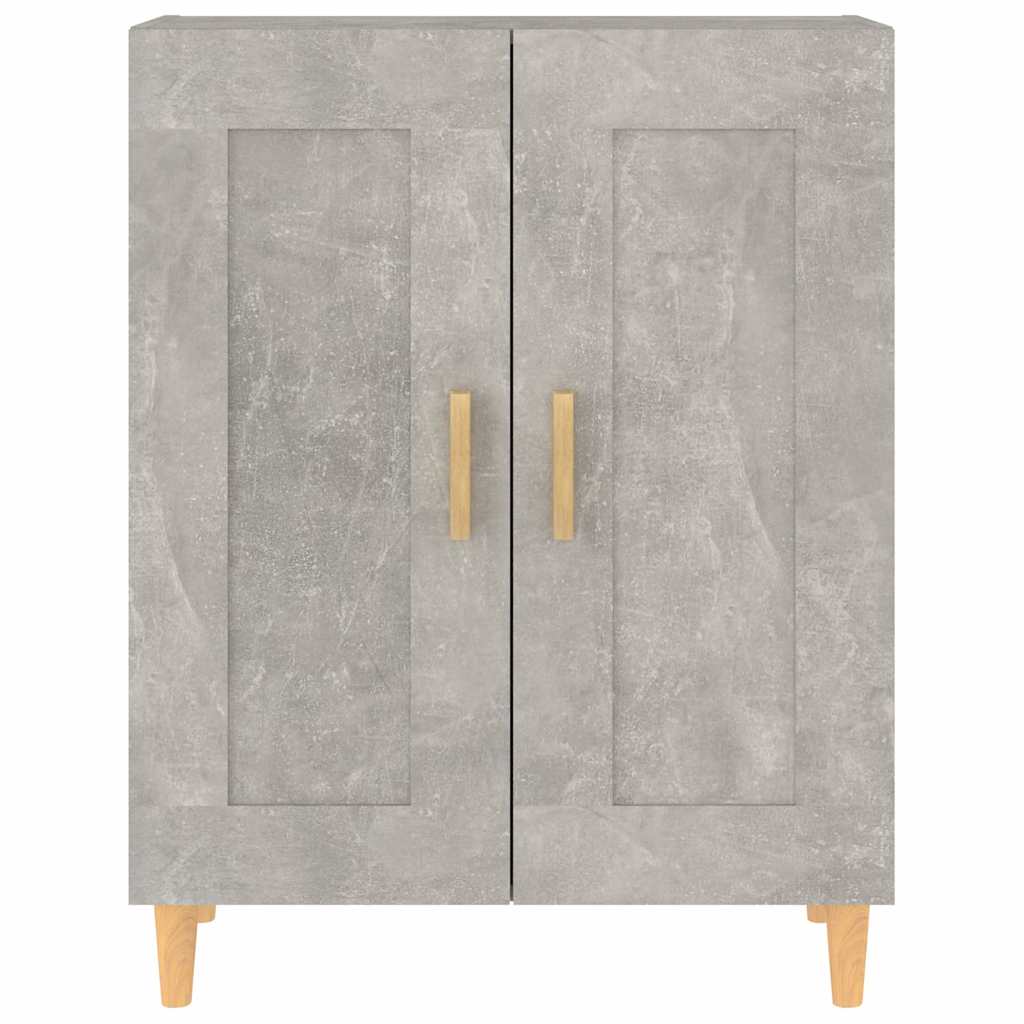 812136 vidaXL Sideboard Concrete Grey 69,5x34x90 cm Engineered Wood