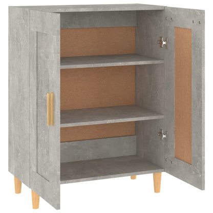 vidaXL Sideboard | Concrete grey | Engineered wood, solid eucalyptus wood