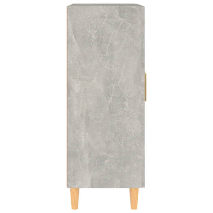 vidaXL Sideboard | Concrete grey | Engineered wood, solid eucalyptus wood