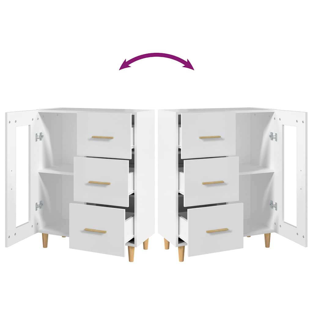 vidaXL Sideboard White 69,5x34x90 cm Engineered Wood