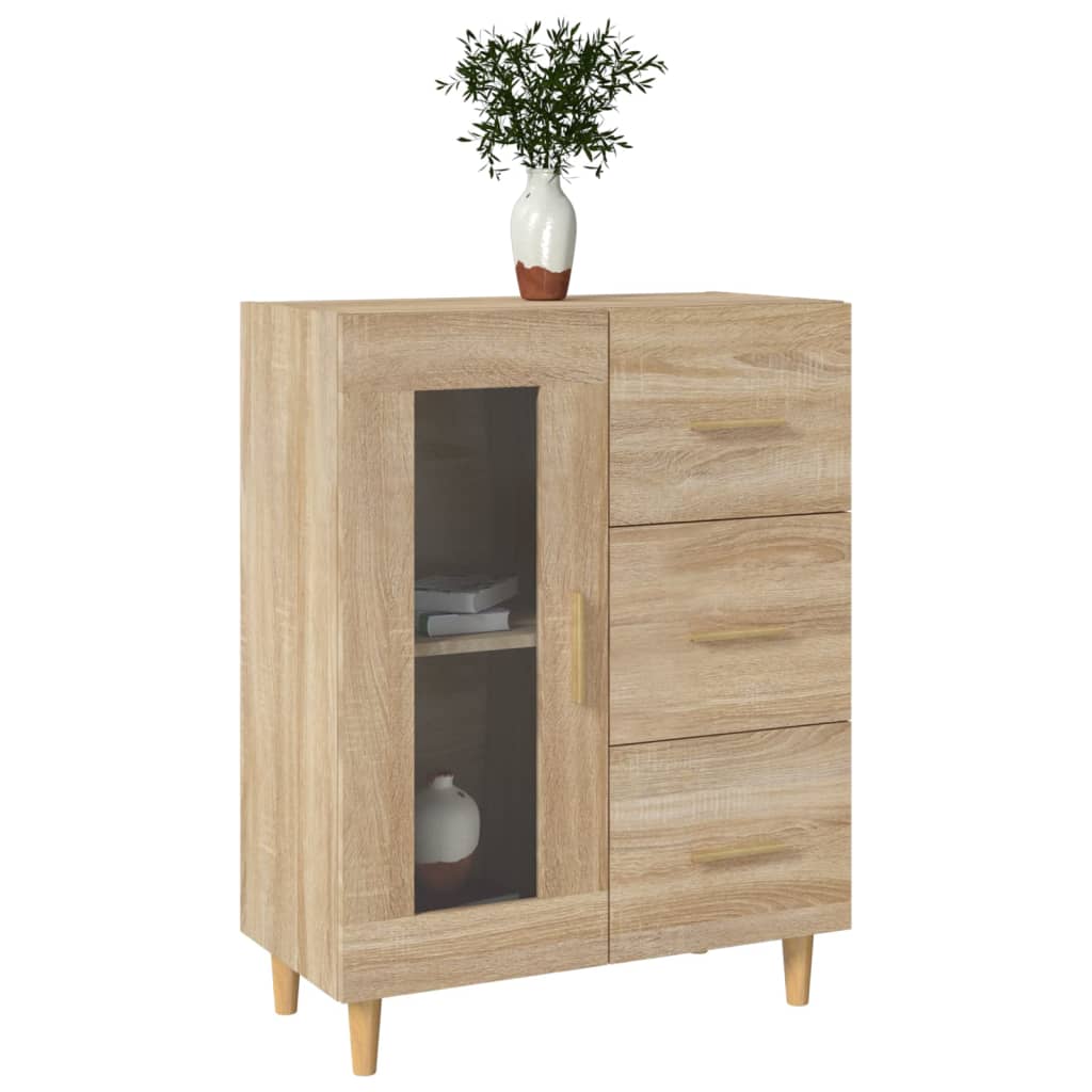 vidaXL Sideboard Sonoma Oak 69,5x34x90 cm Engineered Wood