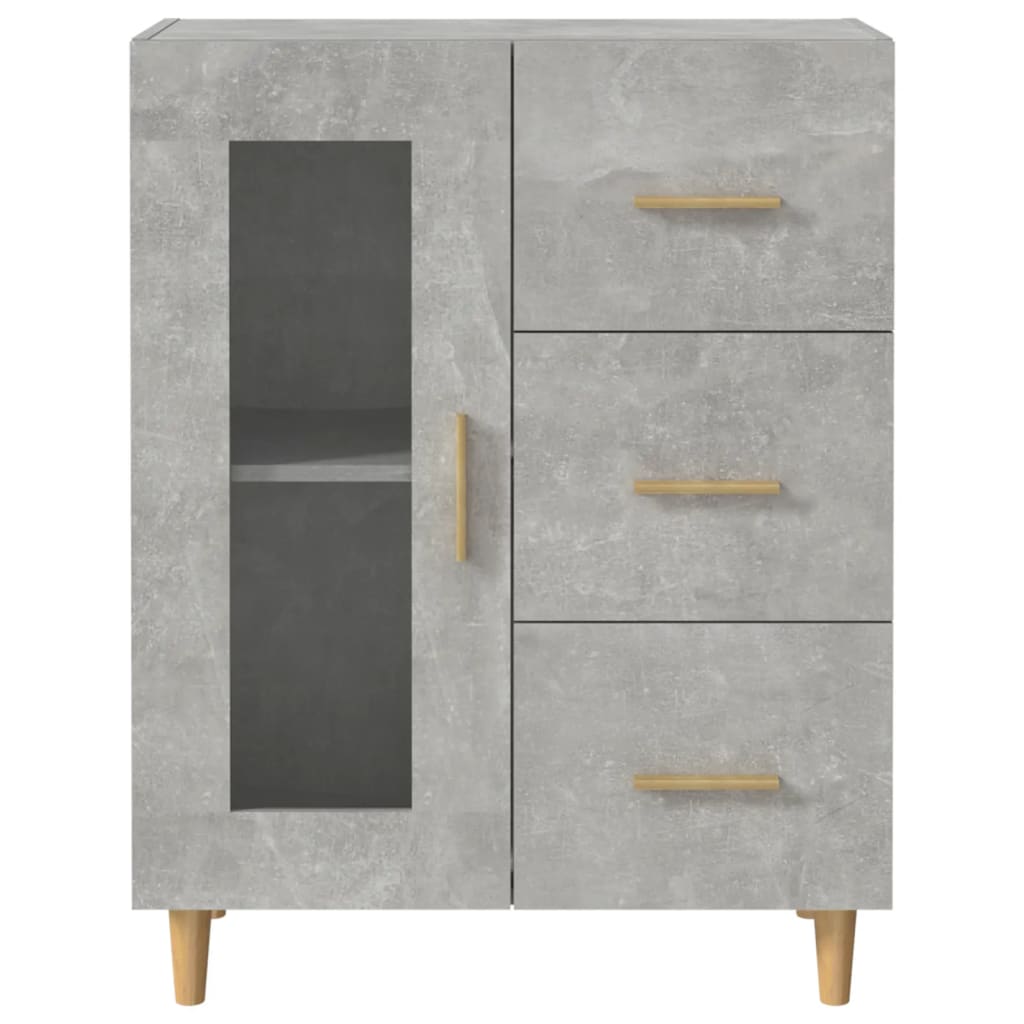 vidaXL Sideboard Concrete Grey 69,5x34x90 cm Engineered Wood
