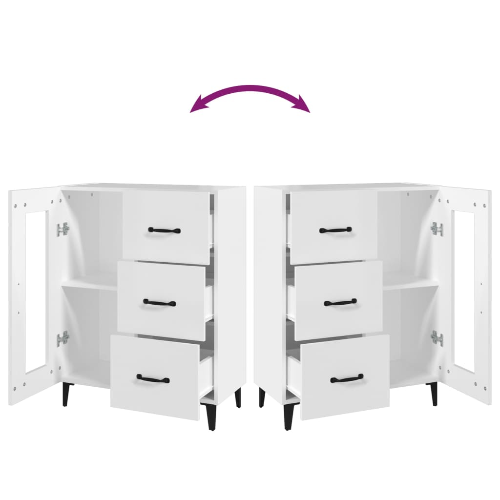 vidaXL Sideboard White 69.5x34x90 cm Engineered Wood