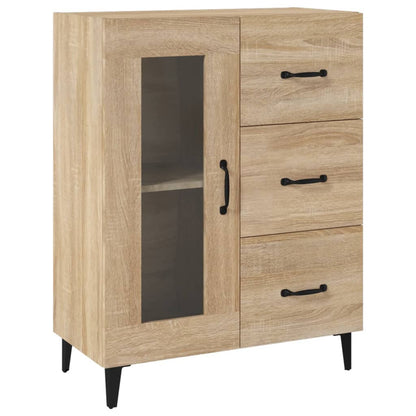 vidaXL Sideboard Sonoma Oak 69.5x34x90 cm Engineered Wood