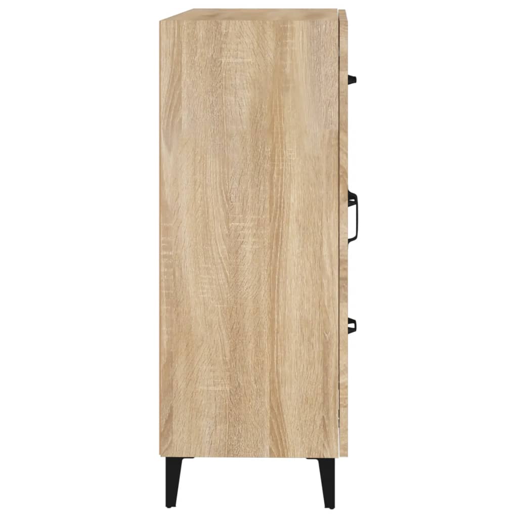 vidaXL Sideboard Sonoma Oak 69.5x34x90 cm Engineered Wood