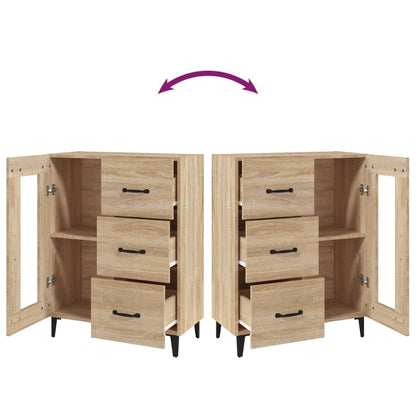 vidaXL Sideboard Sonoma Oak 69.5x34x90 cm Engineered Wood