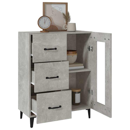 vidaXL Sideboard Concrete Grey 69,5x34x90 cm Engineered Wood