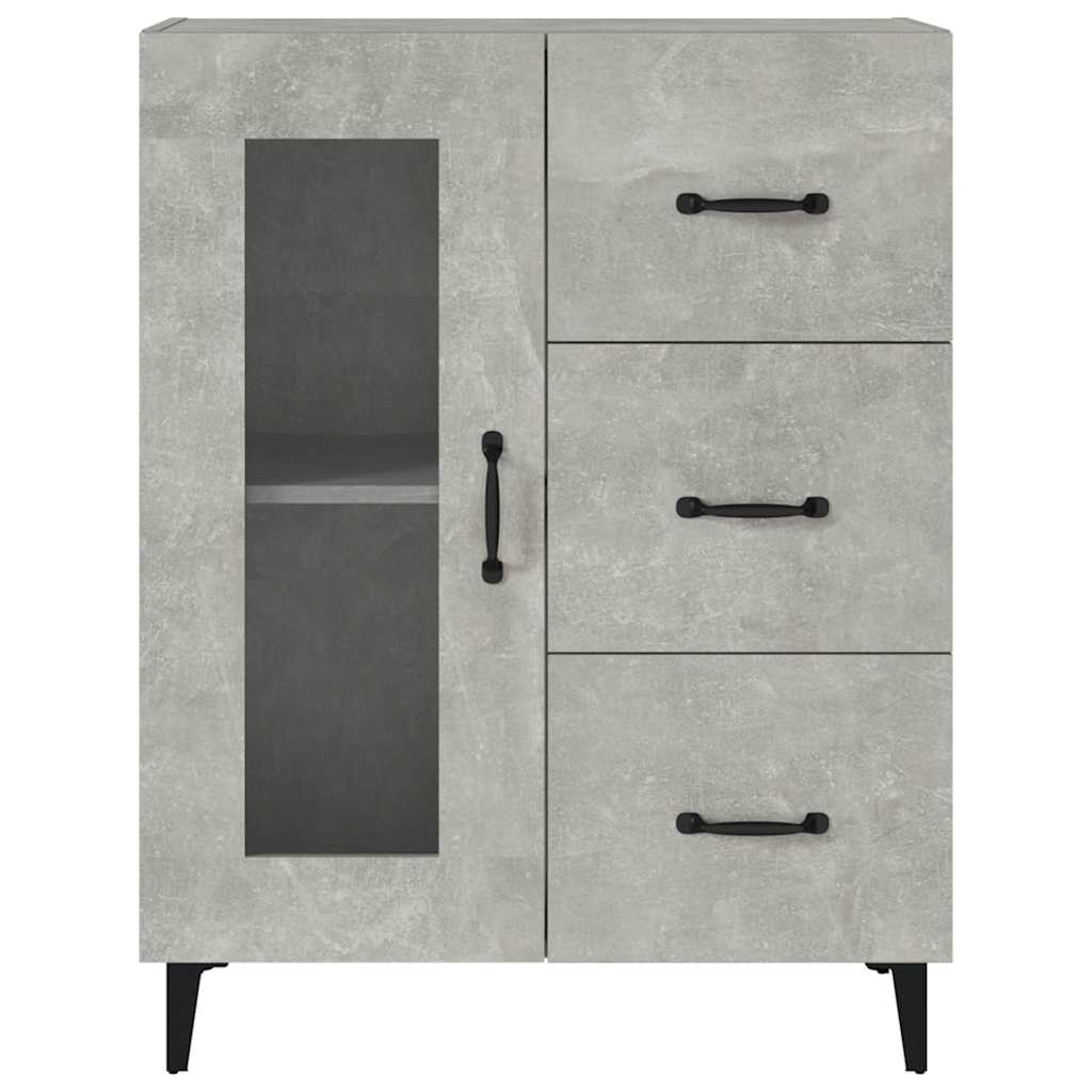 vidaXL Sideboard Concrete Grey 69,5x34x90 cm Engineered Wood