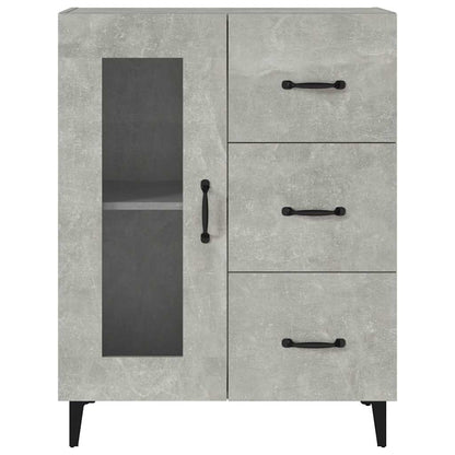 vidaXL Sideboard Concrete Grey 69,5x34x90 cm Engineered Wood
