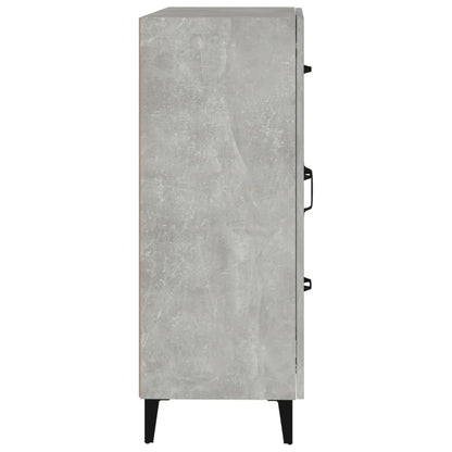 vidaXL Sideboard Concrete Grey 69.5x34x90 cm Engineered Wood