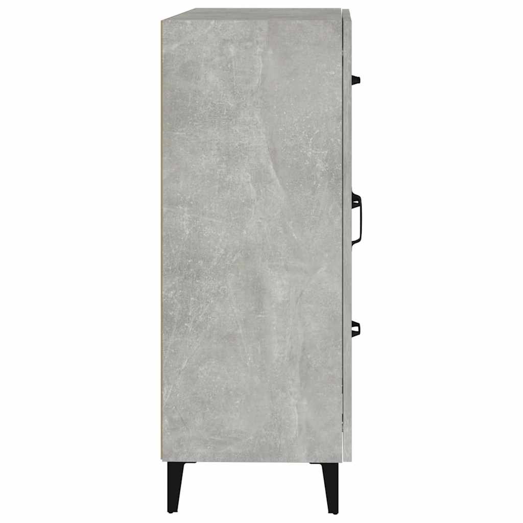 vidaXL Sideboard Concrete Grey 69,5x34x90 cm Engineered Wood