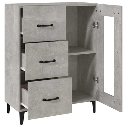 vidaXL Sideboard Concrete Grey 69,5x34x90 cm Engineered Wood