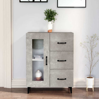 vidaXL Sideboard Concrete Grey 69,5x34x90 cm Engineered Wood