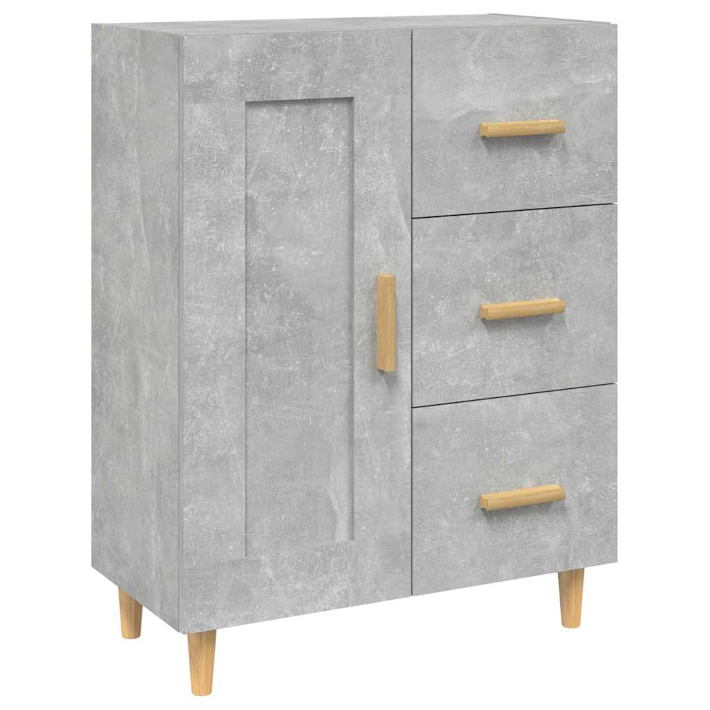812226 vidaXL Sideboard Concrete Grey 69,5x34x90 cm Engineered Wood