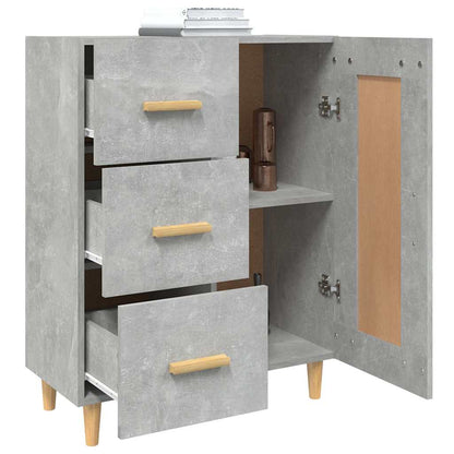 812226 vidaXL Sideboard Concrete Grey 69,5x34x90 cm Engineered Wood