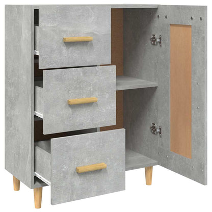 812226 vidaXL Sideboard Concrete Grey 69,5x34x90 cm Engineered Wood