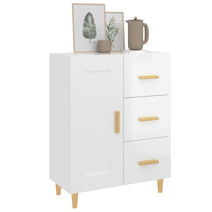 vidaXL Sideboard High Gloss White 69,5x34x90 cm Engineered Wood