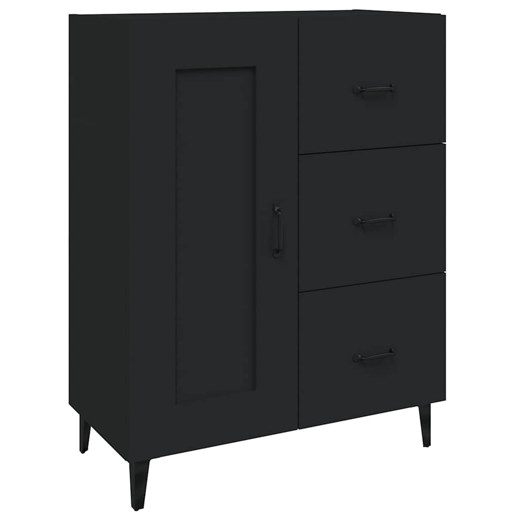 812232 vidaXL Sideboard Black 69,5x34x90 cm Engineered Wood