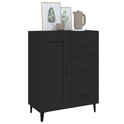 812232 vidaXL Sideboard Black 69,5x34x90 cm Engineered Wood