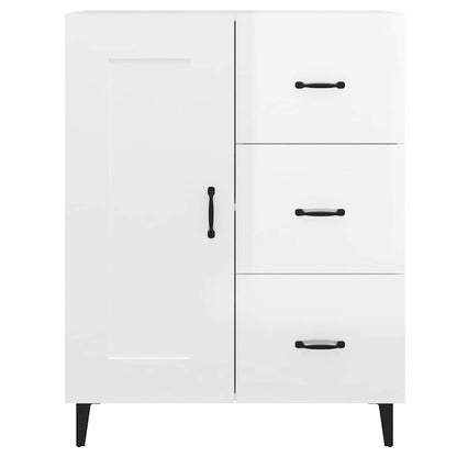 vidaXL Sideboard High Gloss White 69,5x34x90 cm Engineered Wood