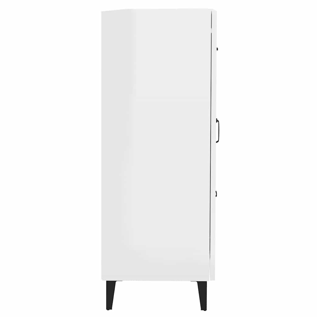 vidaXL Sideboard High Gloss White 69,5x34x90 cm Engineered Wood