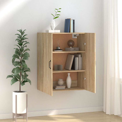 vidaXL Hanging Cabinet Sonoma Oak 69,5x34x90 cm Engineered Wood