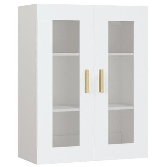 vidaXL Hanging Wall Cabinet White 69.5x34x90 cm