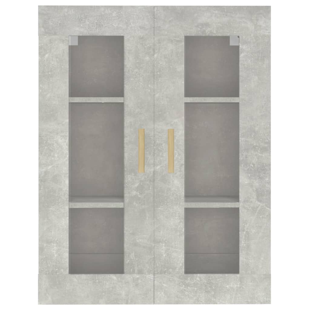vidaXL Hanging Wall Cabinet Concrete Grey 69.5x34x90 cm